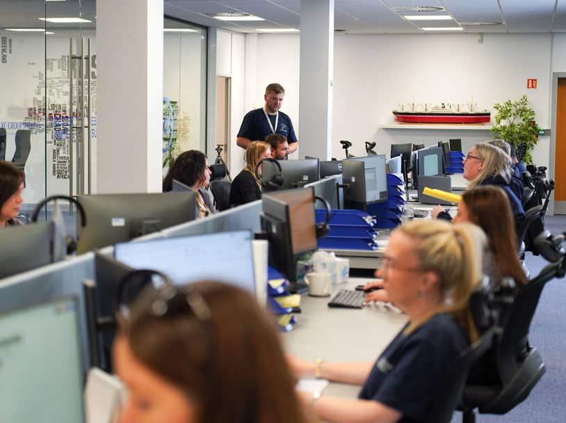 Ewan in the office